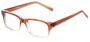 Angle of The Maple Customizable Reader in Brown Fade, Women's and Men's Retro Square Reading Glasses