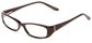 Angle of The Briar Customizable Reader in Brown Marble, Women's and Men's Retro Square Reading Glasses
