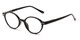 Angle of The Prescott in Black, Women's and Men's Round Reading Glasses