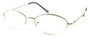 Angle of The Fort Wayne in Silver, Women's and Men's Oval Reading Glasses