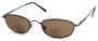 Angle of The Harris Bifocal Reading Sunglasses in Grey Frame with Amber Lenses, Women's and Men's  