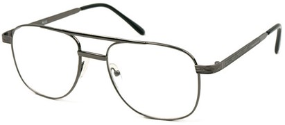 Angle of The Fulton in Grey, Women's and Men's Aviator Reading Glasses