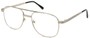 Angle of The Fulton in Silver, Women's and Men's Aviator Reading Glasses