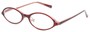 Angle of The Walker in Red, Women's and Men's Oval Reading Glasses