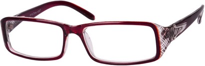 Angle of The Lisbon in Dark Red/Clear, Women's and Men's  