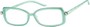 Angle of The Anita in Green, Women's Square Reading Glasses