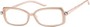 Angle of The Anita in Gold, Women's Square Reading Glasses