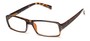 Angle of The Executive in Tortoise/Brown, Men's Rectangle Reading Glasses