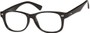 Angle of The Orson in Black, Women's and Men's Retro Square Reading Glasses