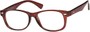 Angle of The Orson in Brown, Women's and Men's Retro Square Reading Glasses