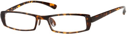 Angle of The Baylor in Tortoise, Women's and Men's Rectangle Reading Glasses