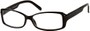Angle of The Courtney in Black, Women's Rectangle Reading Glasses
