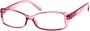 Angle of The Courtney in Light Pink, Women's Rectangle Reading Glasses