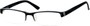 Angle of The Coventry in Black/Clear, Women's and Men's Rectangle Reading Glasses