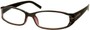 Angle of The Augusta in Brown, Women's Rectangle Reading Glasses