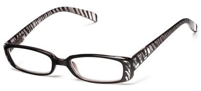 Angle of The Tiger in Black, Women's Rectangle Reading Glasses