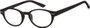 Angle of The Winston in Black, Women's and Men's Round Reading Glasses