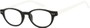 Angle of The Winston in Black/White, Women's and Men's Round Reading Glasses