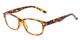 Angle of The Hickory in Brown Tortoise, Women's and Men's Rectangle Reading Glasses