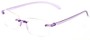 Angle of The Sage in Purple, Women's and Men's Rectangle Reading Glasses