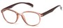 Angle of The Lucky Bifocal in Brown/Black, Women's and Men's Round Reading Glasses