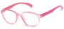 Angle of The Lucky Bifocal in Pink, Women's and Men's Round Reading Glasses