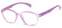 Angle of The Lucky Bifocal in Purple, Women's and Men's Round Reading Glasses