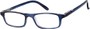 Angle of The Corey in Dark Blue, Women's and Men's Rectangle Reading Glasses
