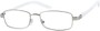 Angle of The Nashville in Silver/White, Women's and Men's Rectangle Reading Glasses
