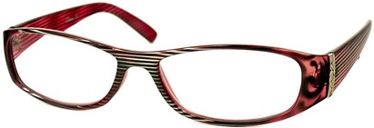 Angle of The Krista in Pink Stripes and Leopard, Women's and Men's  