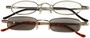 Angle of The Twin Cities Reader Set in Silver Reader/Gold Sun Reader, Women's and Men's  