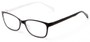 Angle of The Aurora in Black/White, Women's and Men's Rectangle Reading Glasses