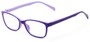 Angle of The Aurora in Purple/Lavender, Women's and Men's Rectangle Reading Glasses