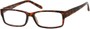 Angle of The Bilson in Brown Tortoise, Women's and Men's Rectangle Reading Glasses