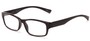 Angle of The Mars in Black, Women's and Men's Rectangle Reading Glasses