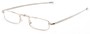 Angle of The Ellis Folding Reader in Silver, Women's and Men's Rectangle Reading Glasses
