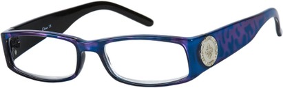 Angle of The Carlotta in Blue/Purple, Women's and Men's  