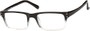 Angle of The Granite in Black/Clear Fade, Men's Rectangle Reading Glasses