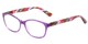 Angle of The Lilac in Purple, Women's Cat Eye Reading Glasses