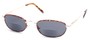Angle of The Harris Bifocal Reading Sunglasses in Gold Frame with Smoke Lenses, Women's and Men's  
