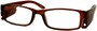 Angle of The Stratford Lighted Reader in Clear Brown, Women's and Men's  