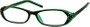 Angle of The Portia in Black and Jade Green, Women's and Men's  