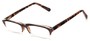 Angle of The Annette in Brown with Tortoise Temples, Women's and Men's  