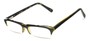Angle of The Annette in Black with Tan Tortoise Inside, Women's and Men's  