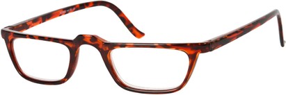 Angle of The Carbon in Tortoise, Women's and Men's Rectangle Reading Glasses