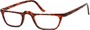 Angle of The Carbon in Tortoise, Women's and Men's Rectangle Reading Glasses