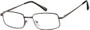 Angle of The Bedford in Grey, Men's Square Reading Glasses