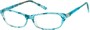 Angle of The Janine in Blue/Clear Snake, Women's and Men's  