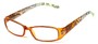 Angle of The Crystal in Brown/Green, Women's Rectangle Reading Glasses