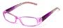 Angle of The Crystal in Pink/Purple, Women's Rectangle Reading Glasses
